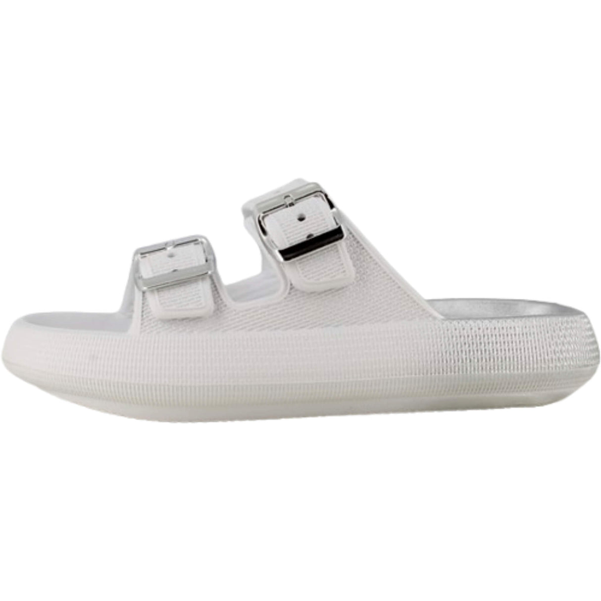 Buckle Clog White