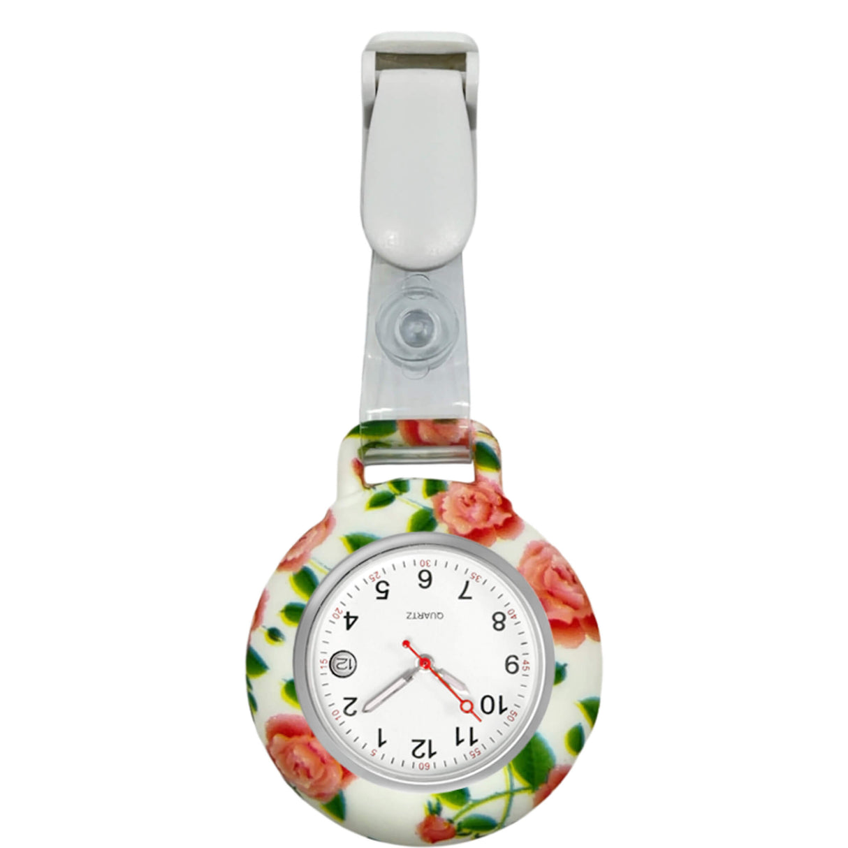 Sonderedition Clip Rose - Clipuhr mit Datumsanzeige