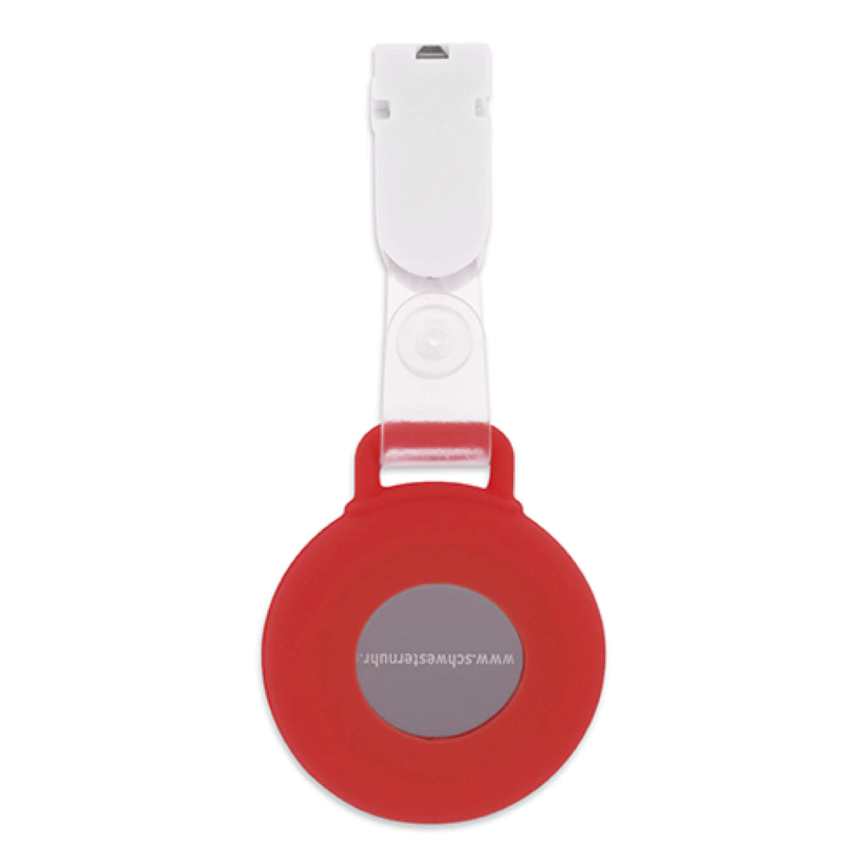 Silikon Clip Rot - Clipuhr - Rückseite