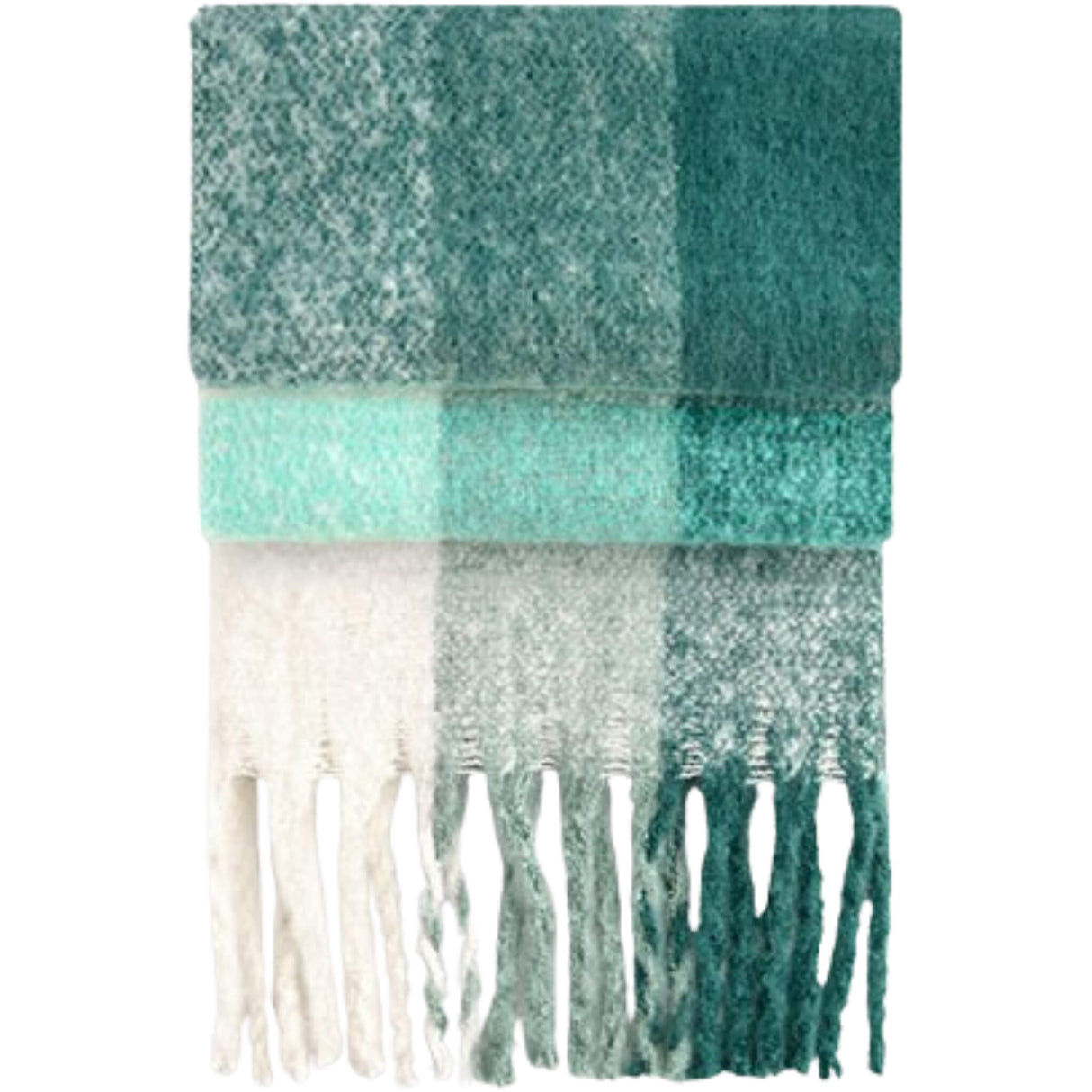 Fluffy Schal Grün