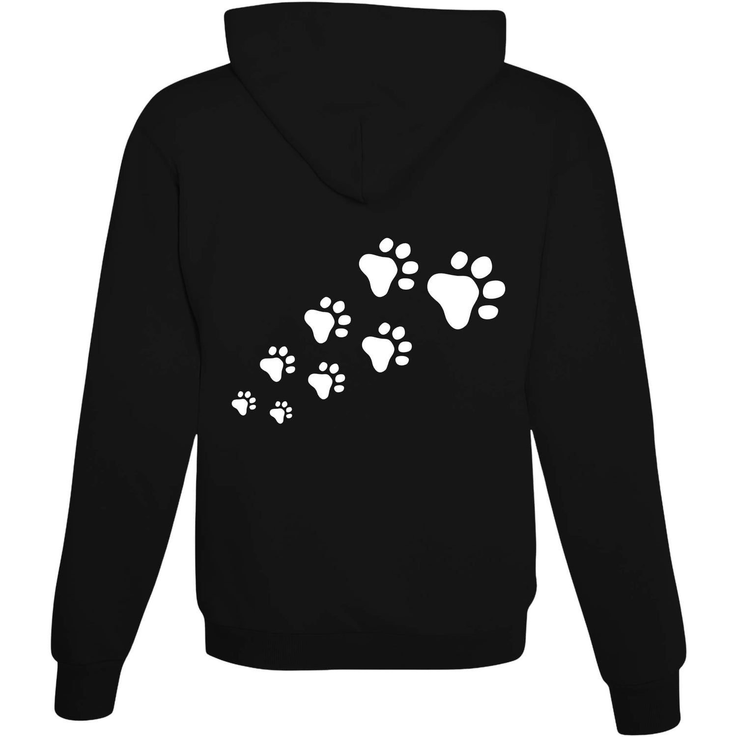 Hoodie Hundepfoten Deepl Black
