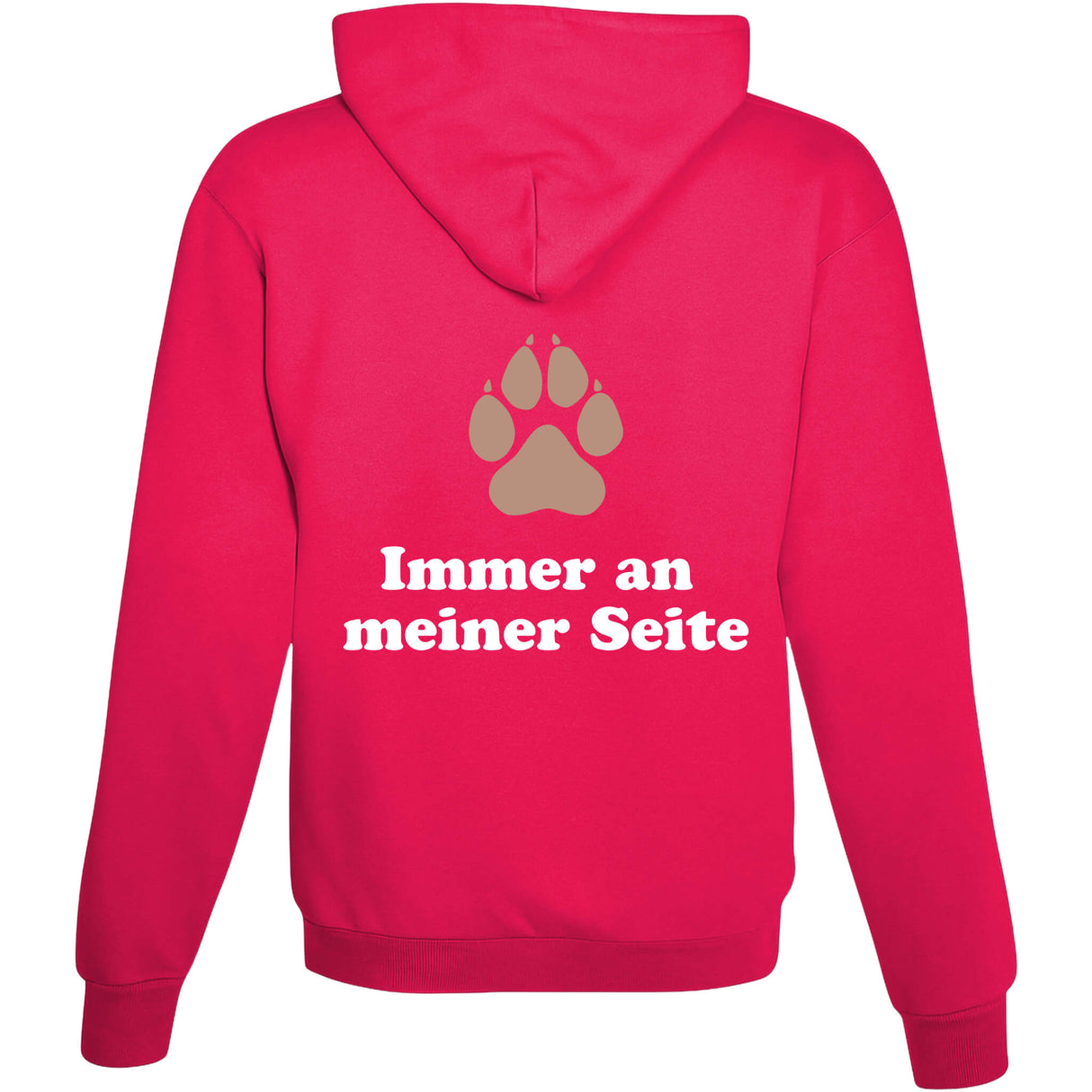 Hoodie Immer an meiner Seite Hot Pink