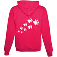 Hoodie Hundepfoten Hot Pink