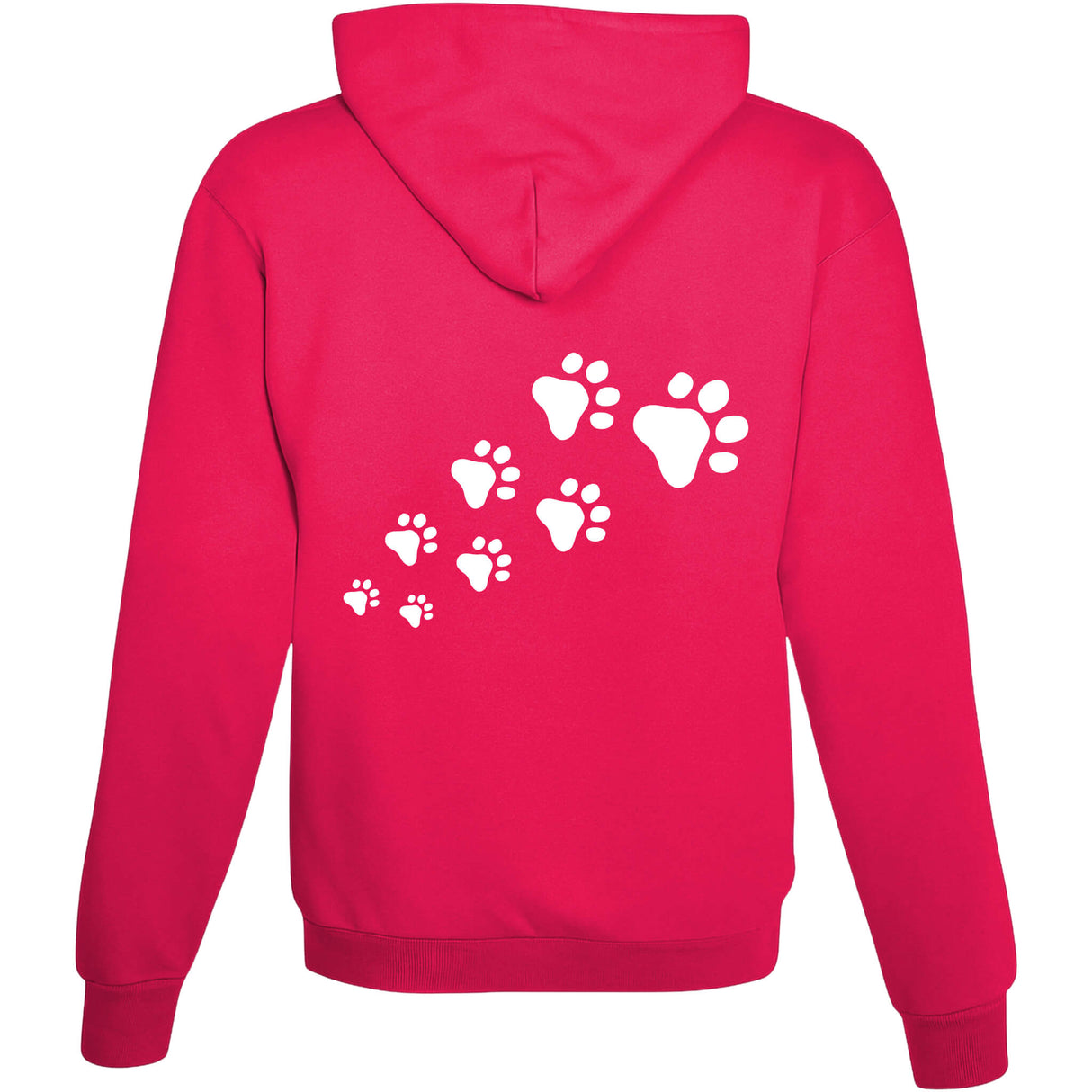 Hoodie Hundepfoten Hot Pink