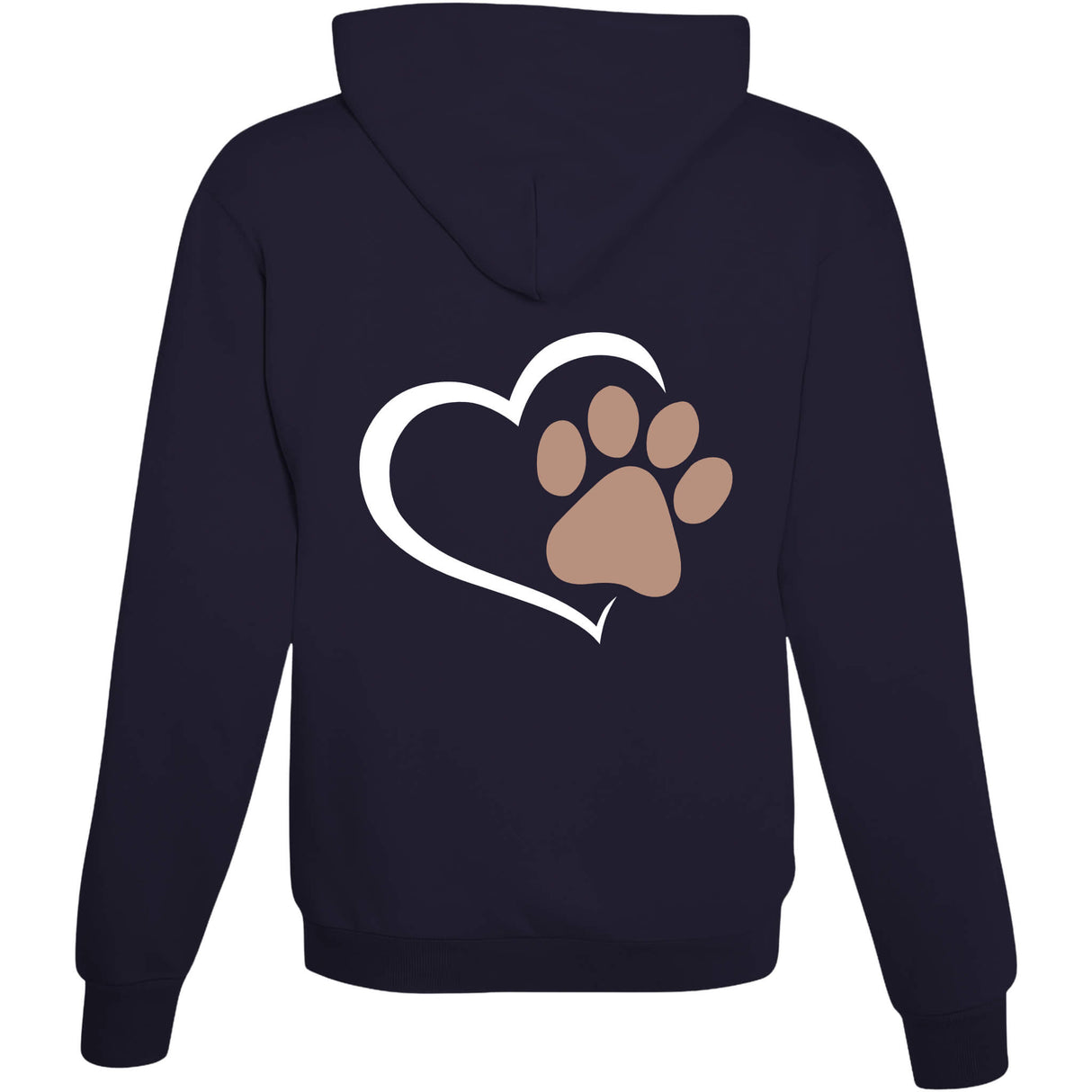 Hoodie Herz mit Pfote New French Navy