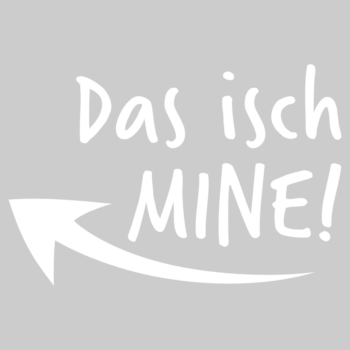 Hoodie Motiv Das isch MINE! Weiss