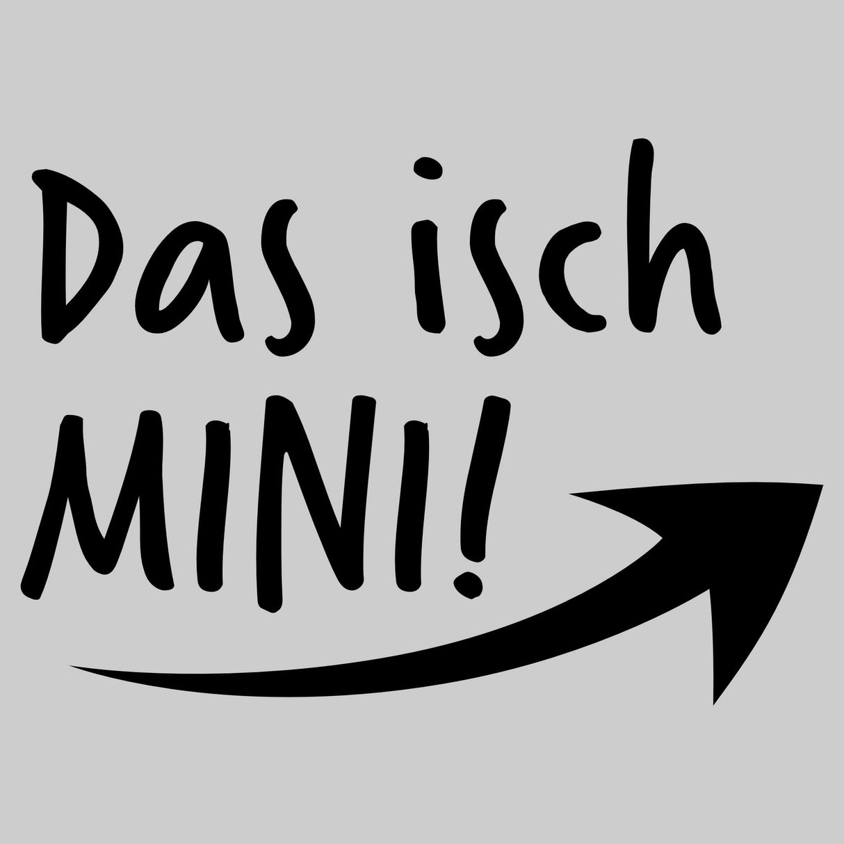 Hoodie Motiv Das isch MINI! Schwarz