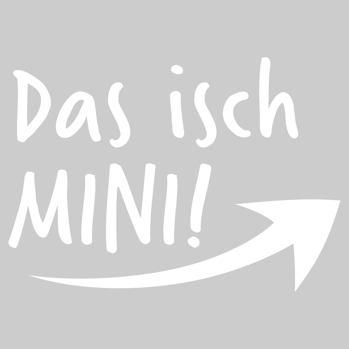 Hoodie Motiv Das isch MINI! Weiss