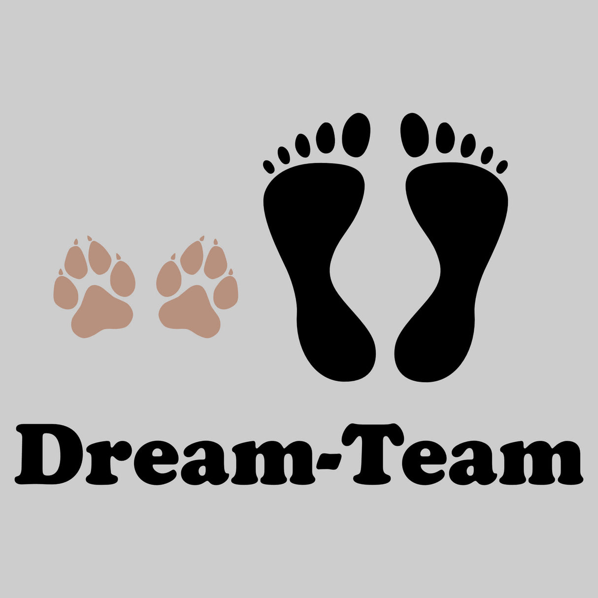 Hoodie Motive Dream Team Schwarz