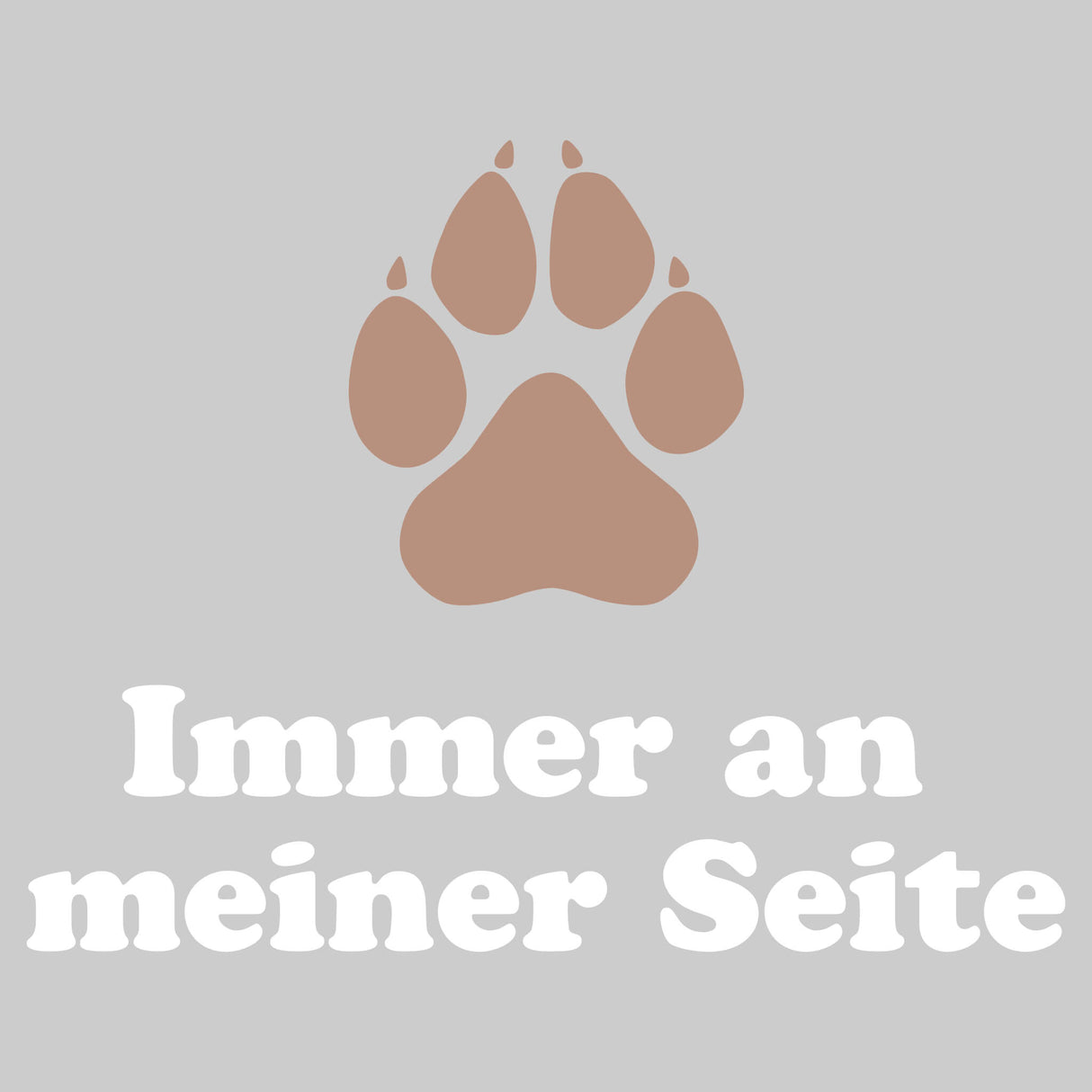 Hoodie Motiv Immer an meiner Seite Weiss