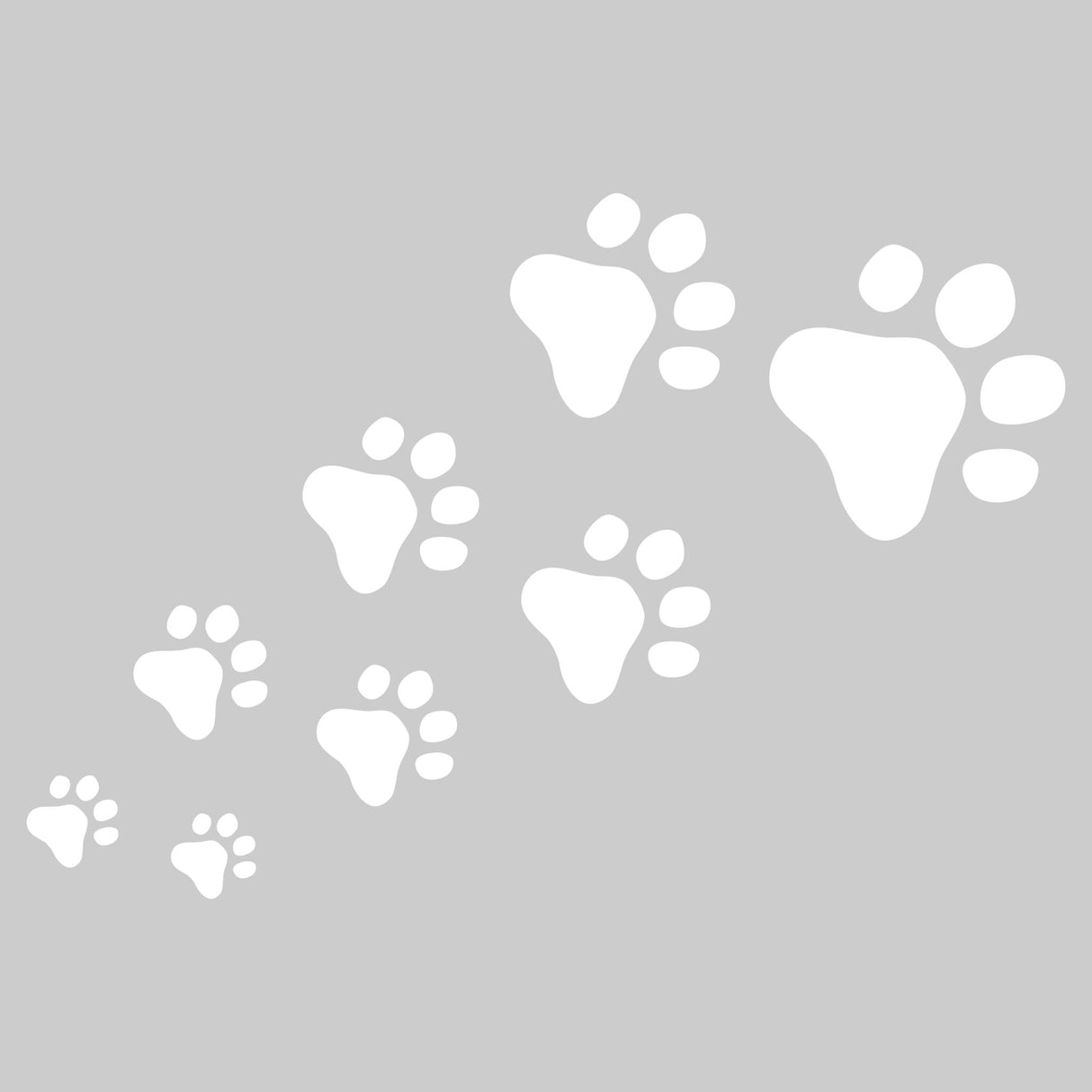 Hoodie Motiv Hundepfoten Weiss