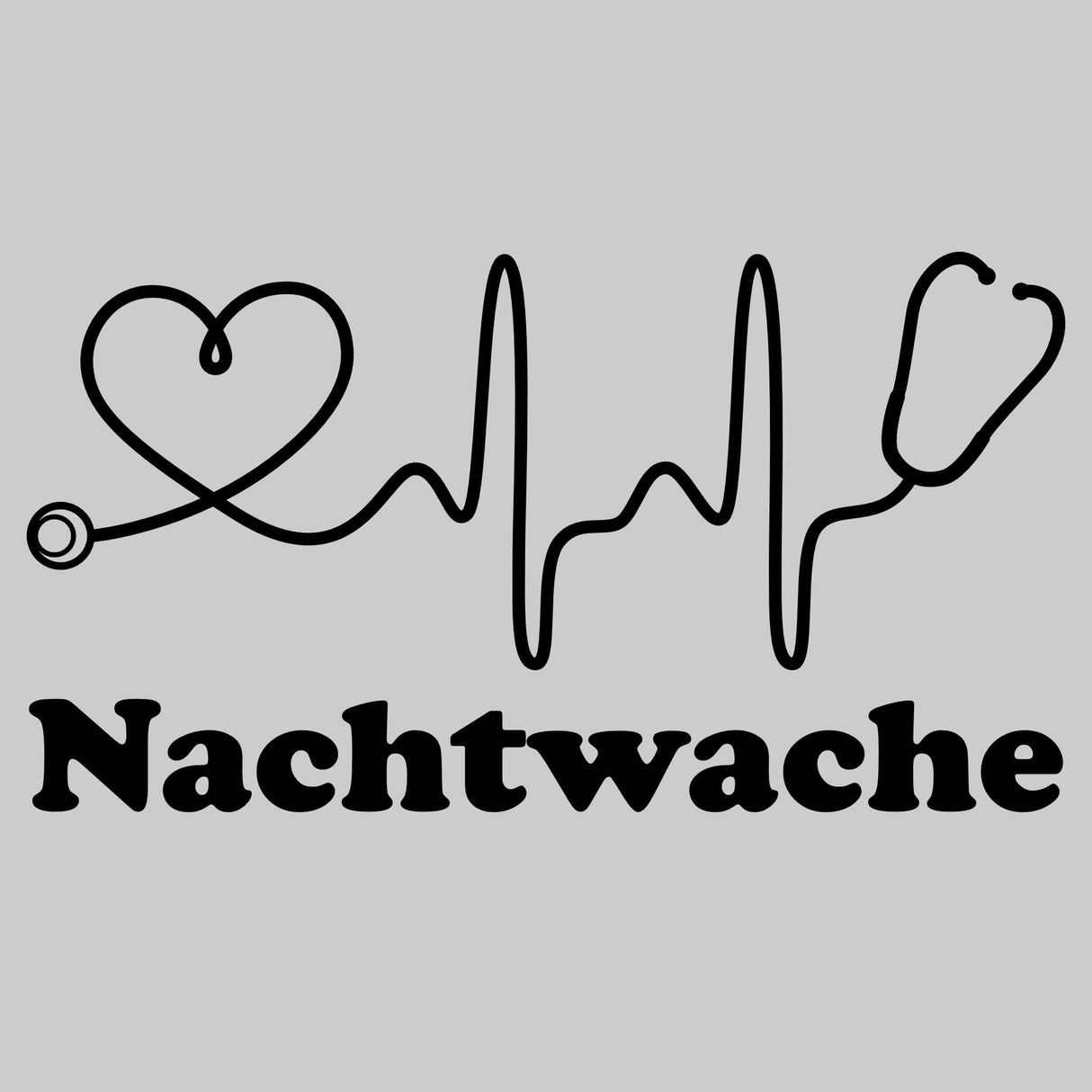 Hoodie Motiv Nachtwache Schwarz