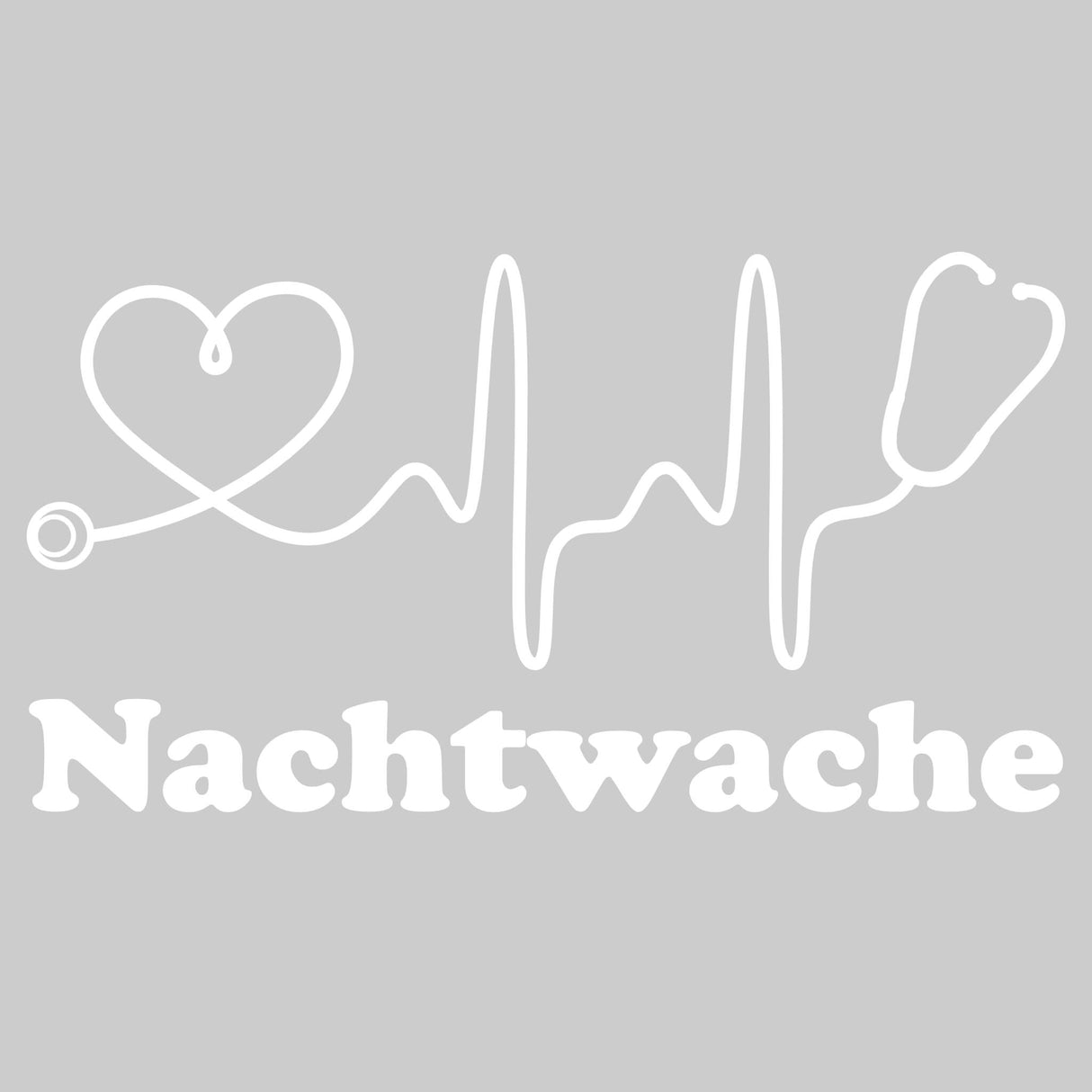 Hoodie Motiv Nachtwache Weiss