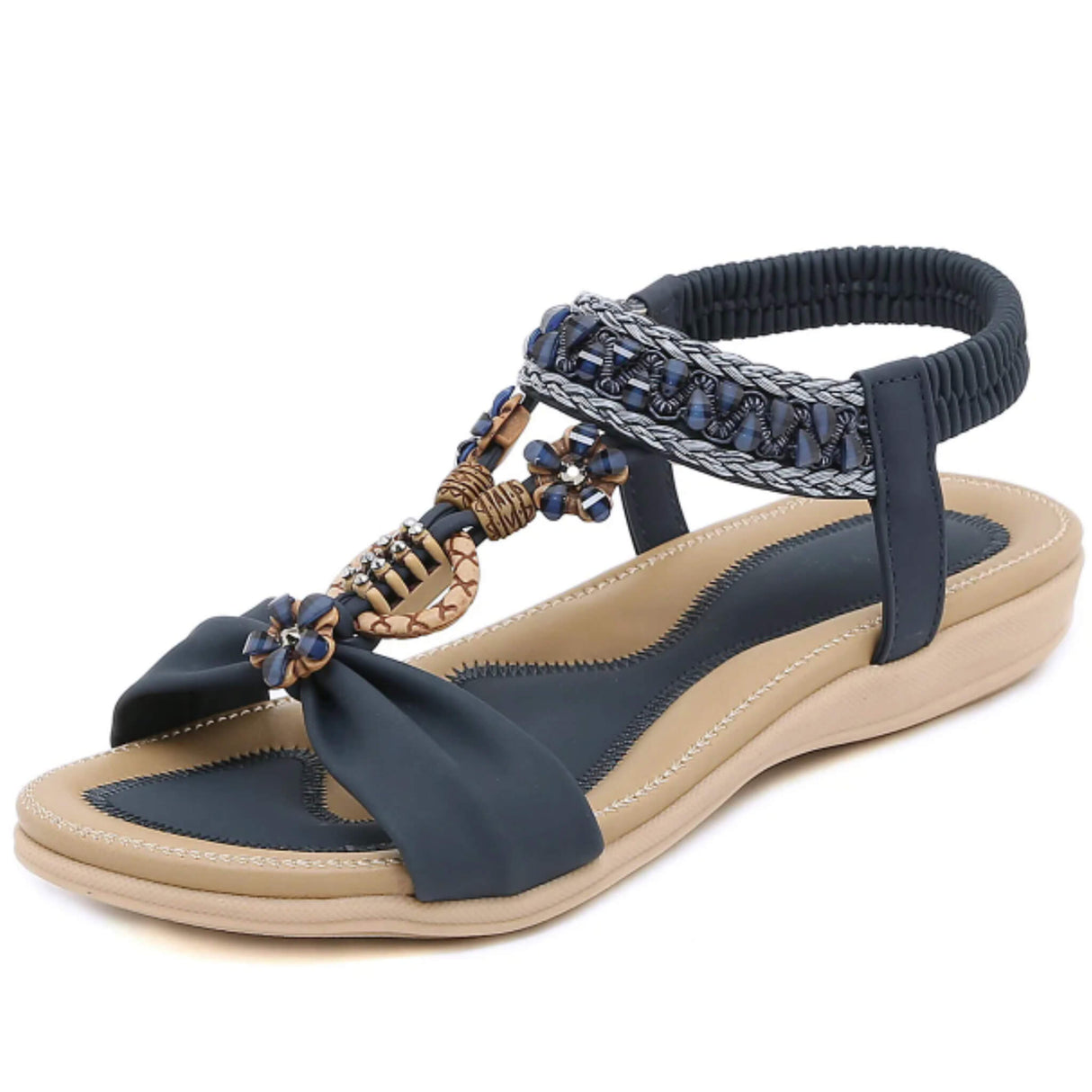 Sommersandale Blue Flora