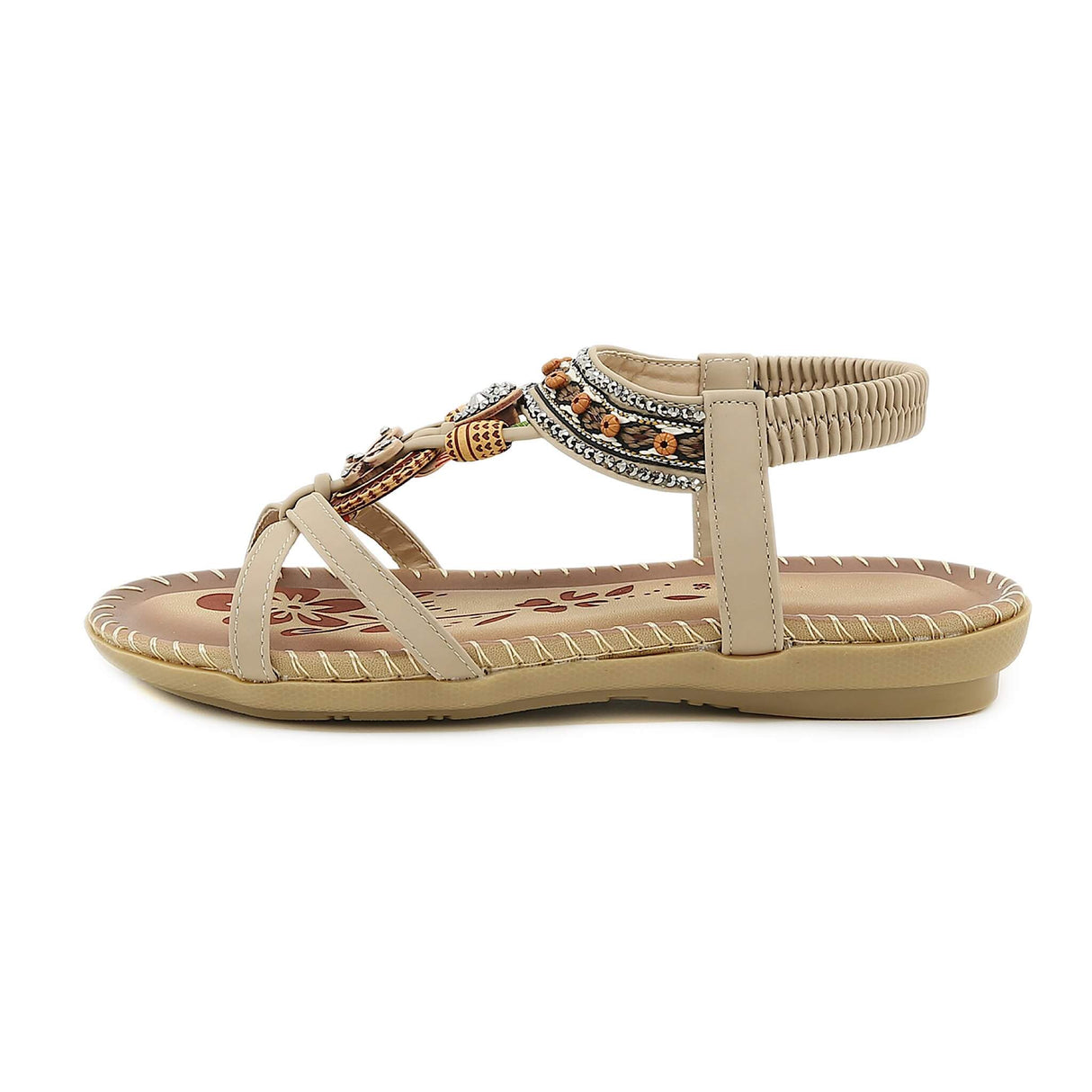 Sommersandale Retro Beige