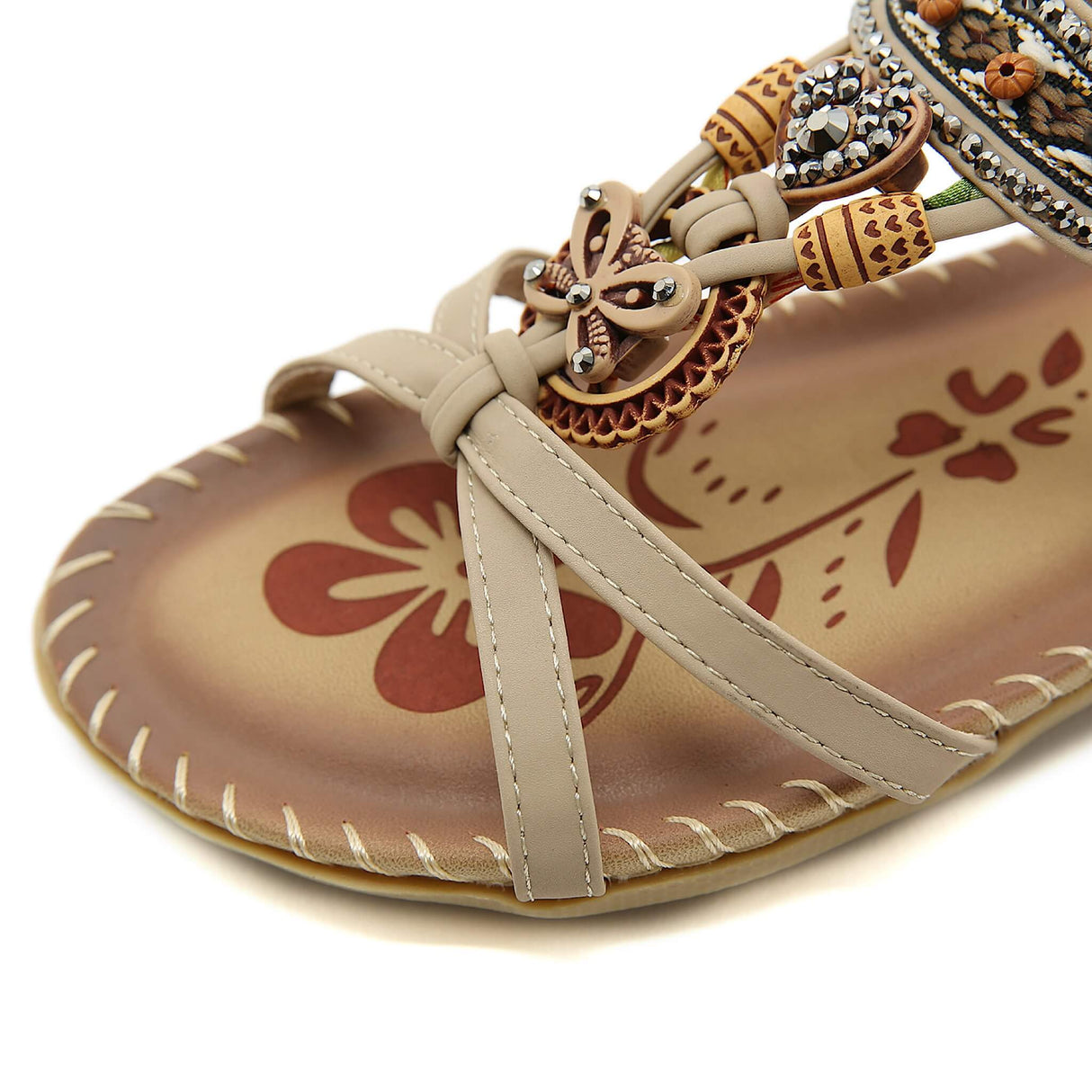 Sommersandale Retro Beige