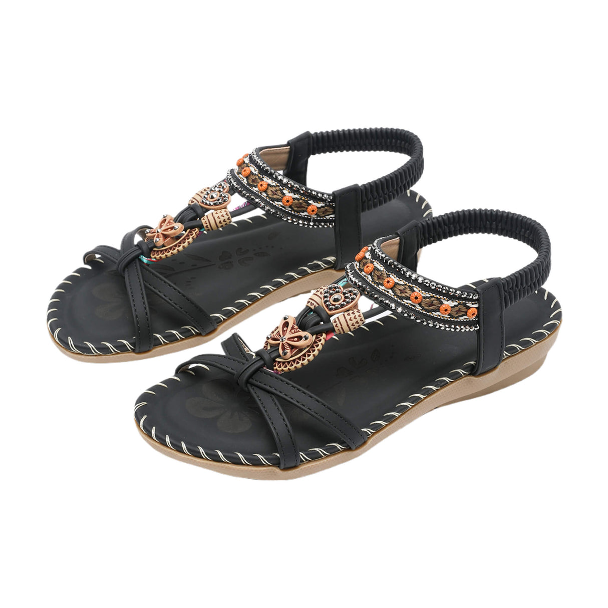 Sommersandale Retro Black