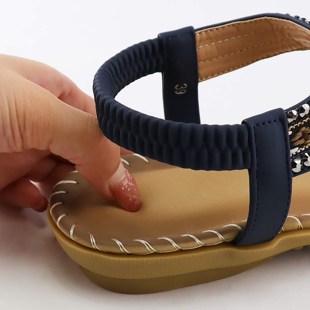 Sommersandale Retro Blue