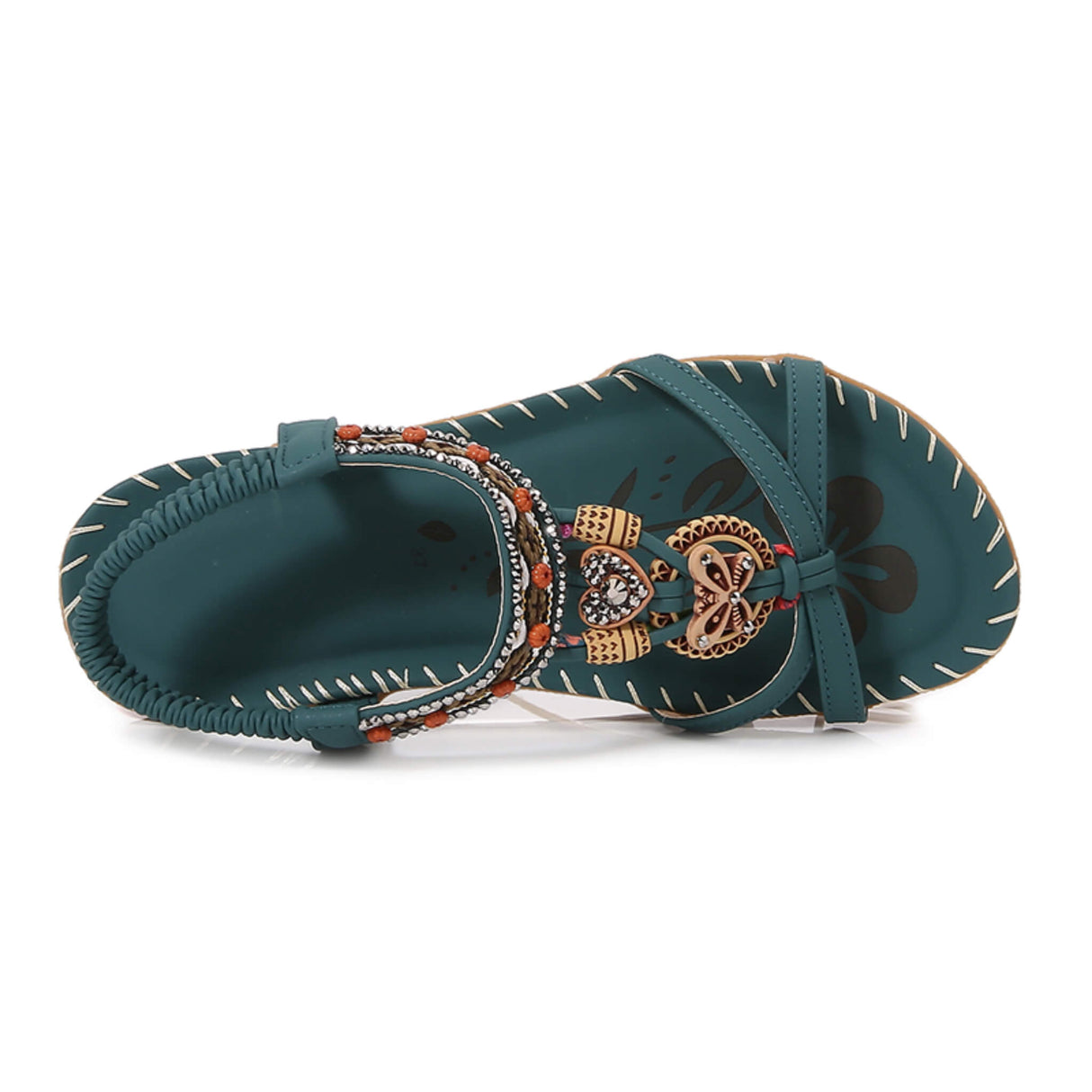 Sommersandale Retro Green