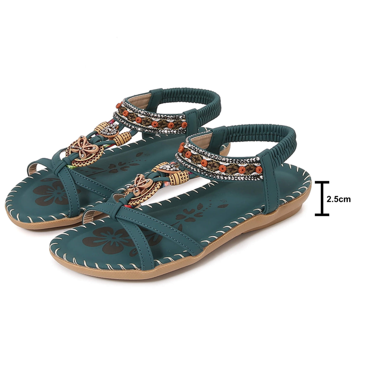 Sommersandale Retro Green