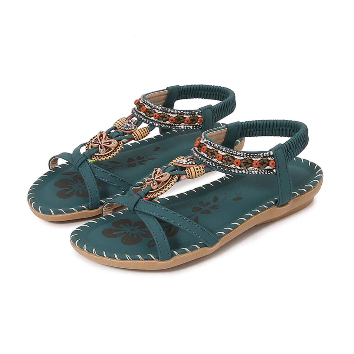 Sommersandale Retro Green