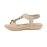 Sommersandale White Flora