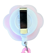 Schwesternuhr Silikon Clip ausziehbar Pfote Pink