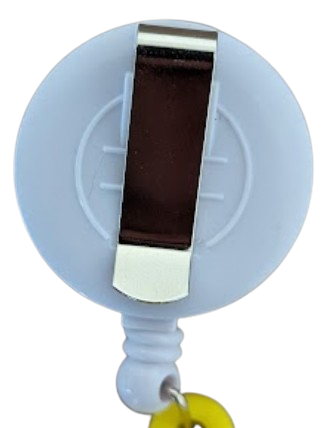 Schwesternuhr Silikon Clip ausziehbar Yellow Tree