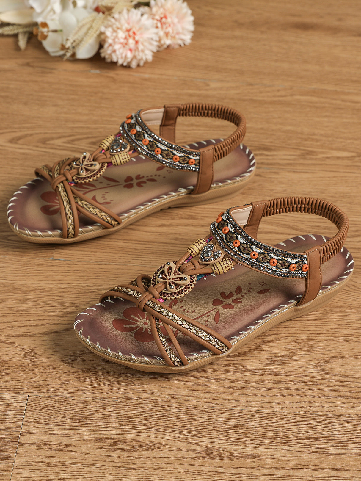 Sommersandale Retro Brown