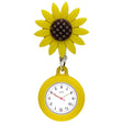 Silikon Clip Sonnenblume - Clipuhr ausziehbar
