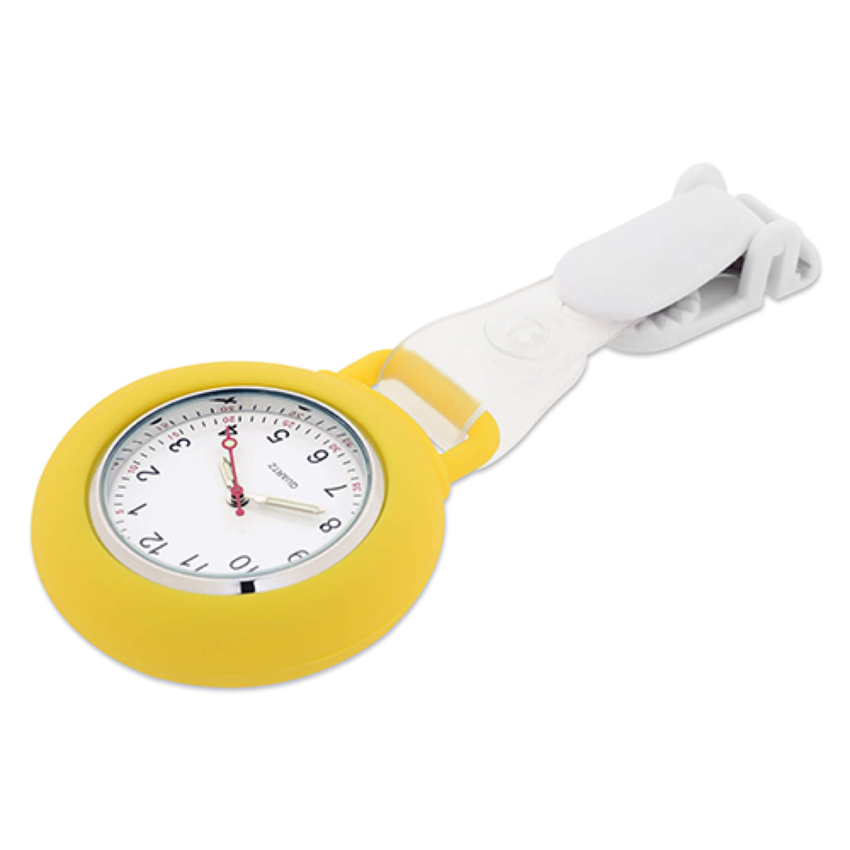 Silikon Clip Gelb - Clipuhr - Seitlich