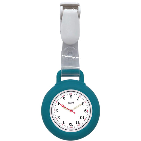 Lot De 2 Montres Infirmière Clip Silicone Multicolore - Lecture Facile, Lavable, Antibactérien