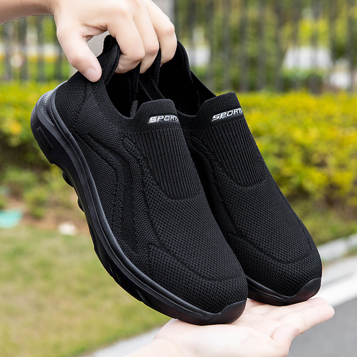 Comfort-Slip-on Aktiv-Flex All Black