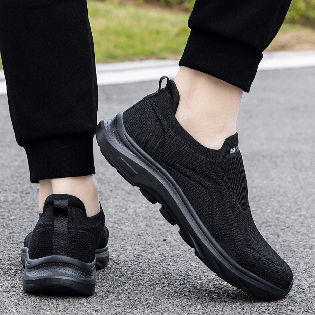 Comfort-Slip-on Aktiv-Flex All Black