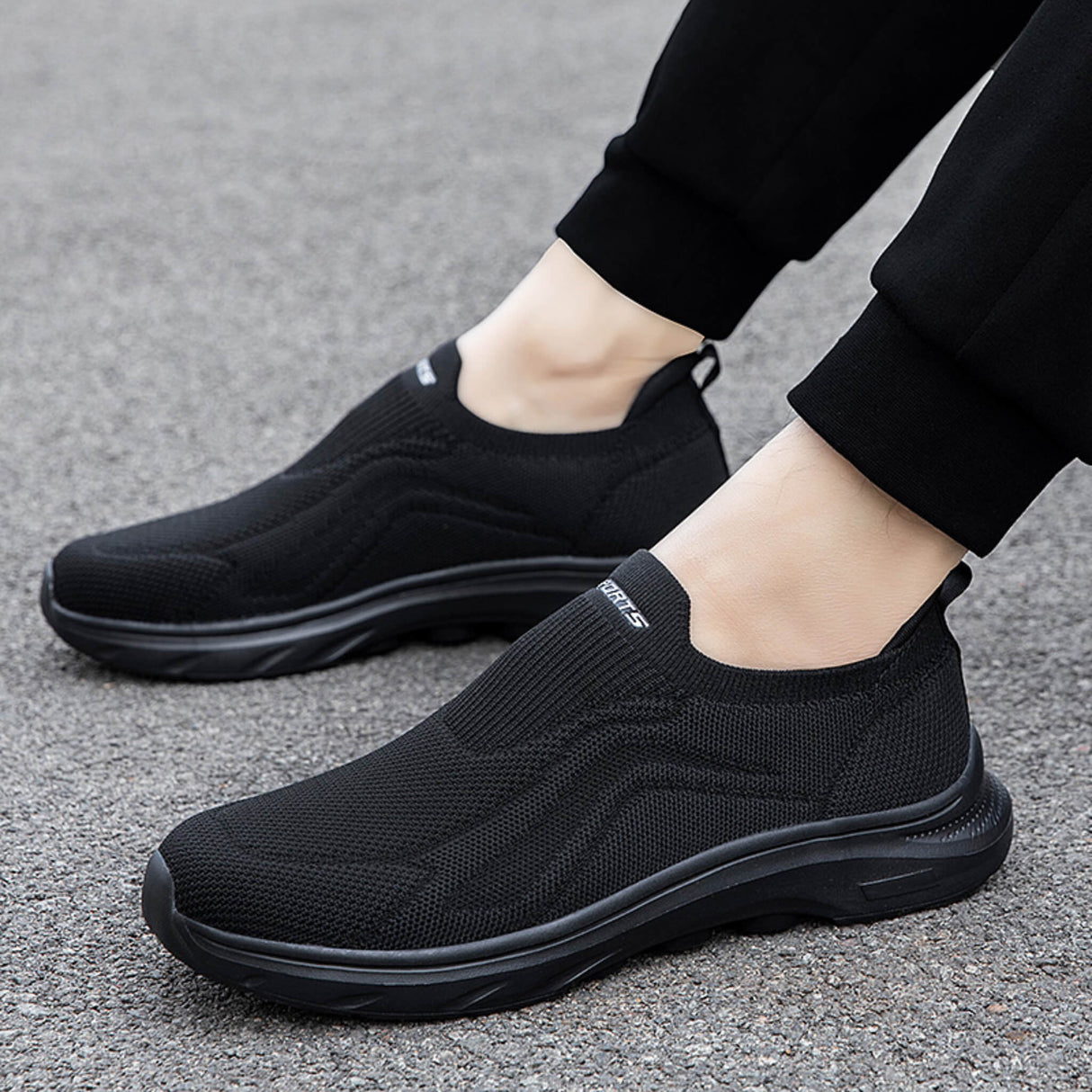 Comfort-Slip-on Aktiv-Flex All Black