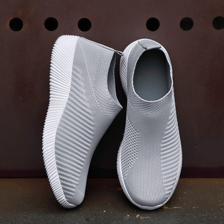 Comfort-Slipper Flex Step Hellgrau