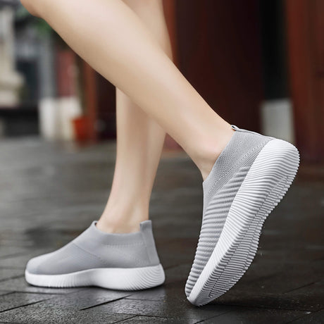 Comfort-Slipper Flex Step Hellgrau