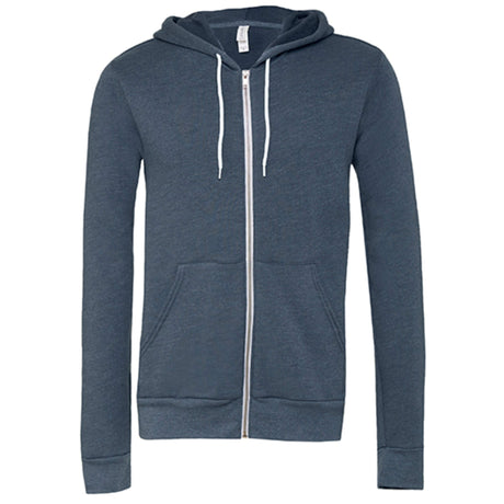Fleece Full-Zip Hoodie Unisex Heather Navy