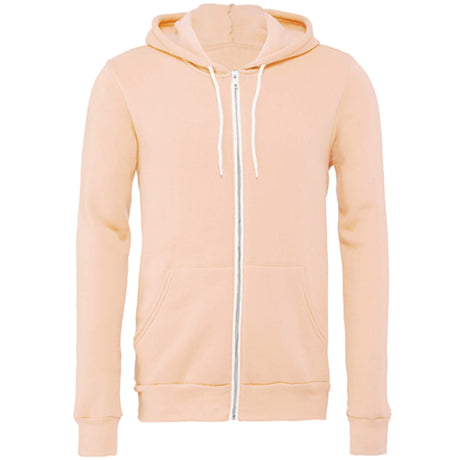 Fleece Full-Zip Hoodie Unisex Peach