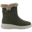 Fleece Stiefelette Classic Dunkelgrün