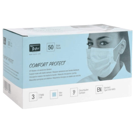 Hygiene Maske 3-lagig blau