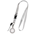Lanyard Schwesternuhr Silikon Weiss mit Uhrwerk