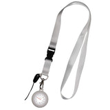 Lanyard Schwesternuhr Silikon Weiss mit Uhrwerk