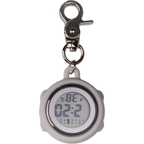 Schwesternuhr digital weiss