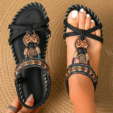 Sommersandale Retro Black