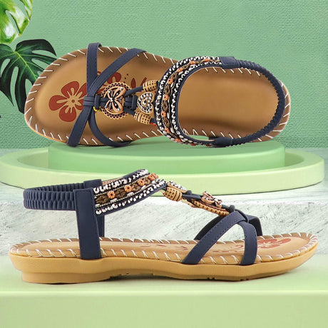 Sommersandale Retro Blue