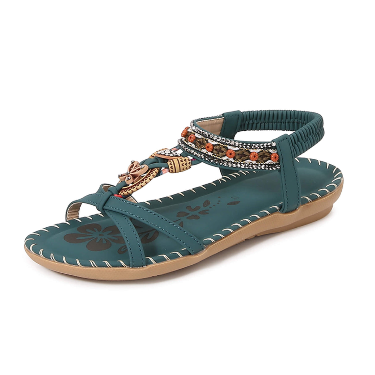 Sommersandale Retro Green