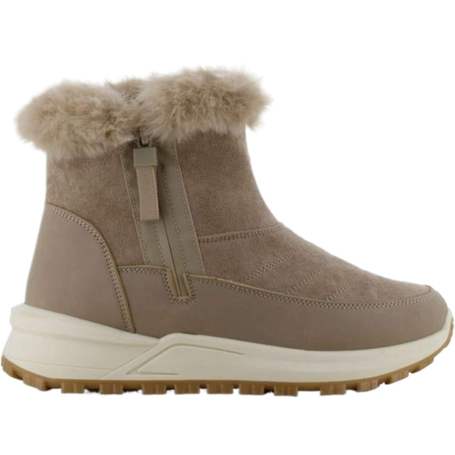 Thermo Stiefelette Side-Zip Beige