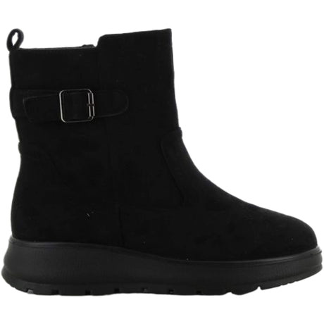 Winter Stiefelette Casual Schwarz