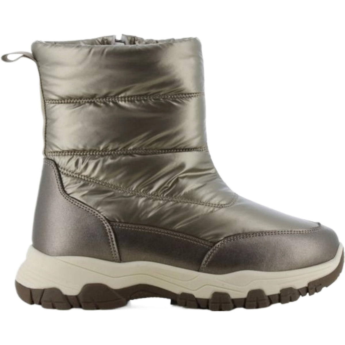 Winterstiefel Front-Zip Gold